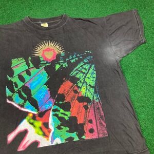Vintage Simple Minds Shirt Mens XL Black 1991 Faded Real Life Tour Rock Band 90s